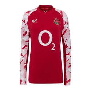 Castore Womens/Ladies England Red Roses Drill Top / Red/White
